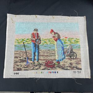 JF Millet Angelus Man Woman Praying NeedlePoint Canvas Tapestry JF 10 154